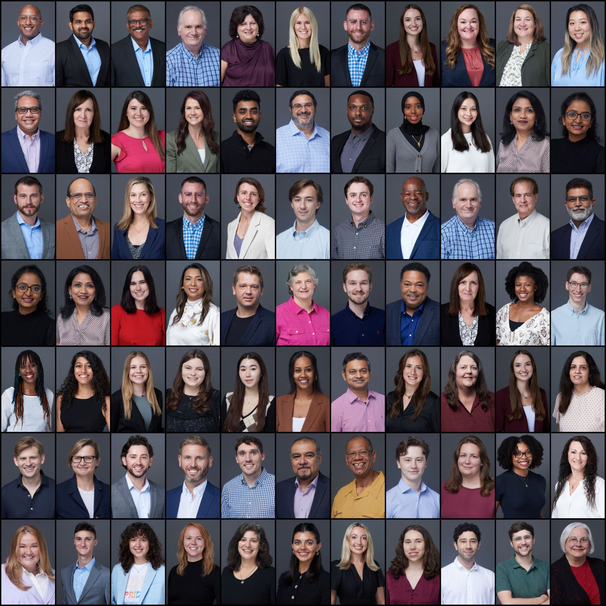 On-site business portraits for corporate teams at company events
